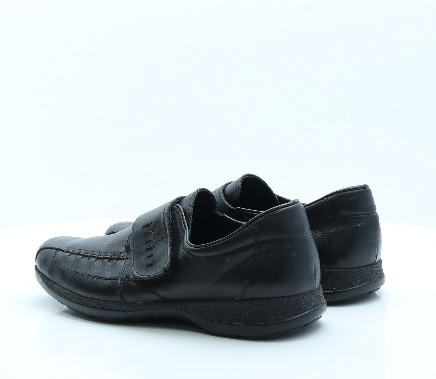 Pavers Mens Black Faux Leather Loafer Casual UK 11 EUR 45