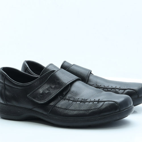 Pavers Mens Black Faux Leather Loafer Casual UK 11 EUR 45