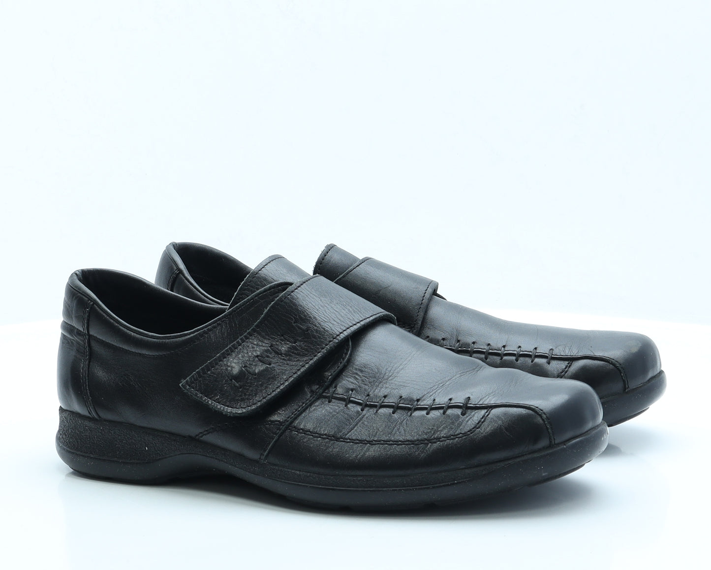 Pavers Mens Black Faux Leather Loafer Casual UK 11 EUR 45