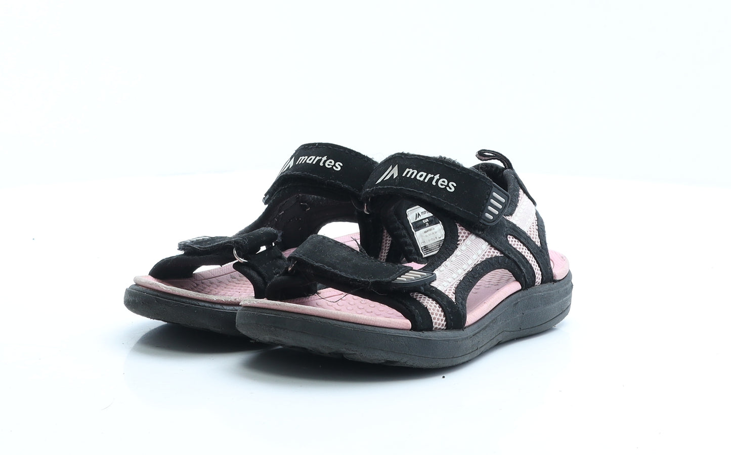 Martes Girls Black Colourblock Rubber Strappy Sandal UK 11.5 EUR 29