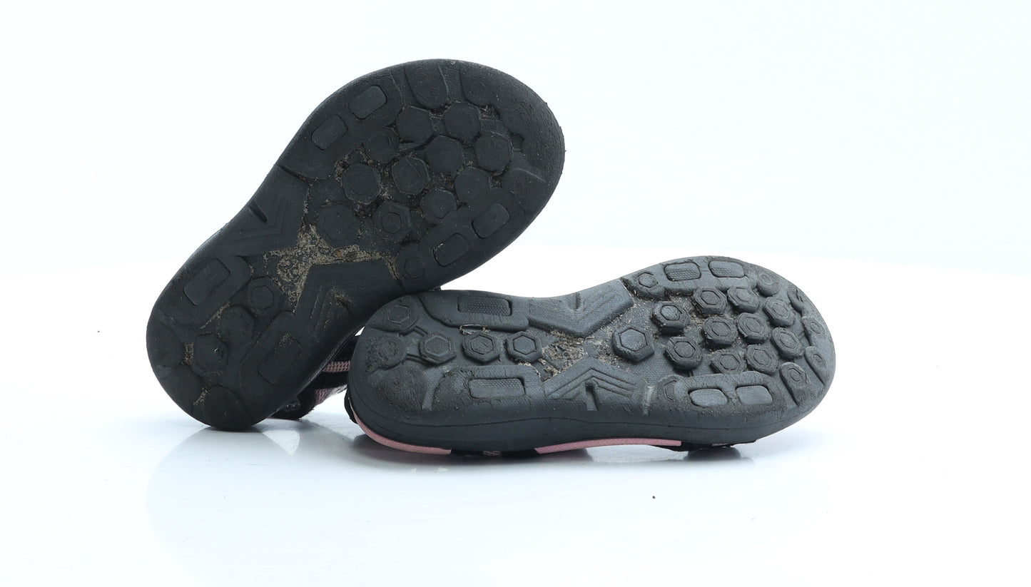 Martes Girls Black Colourblock Rubber Strappy Sandal UK 11.5 EUR 29