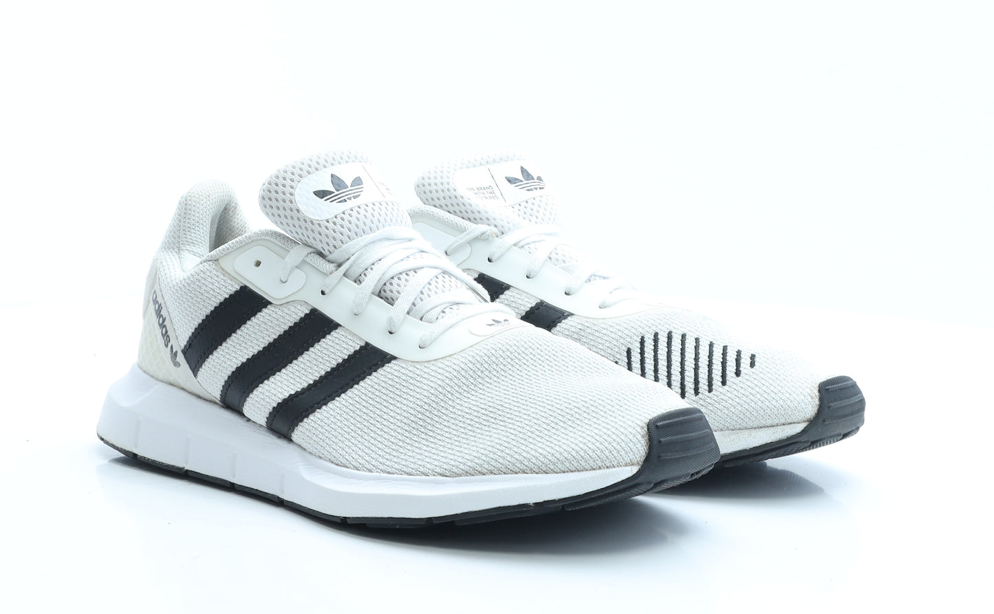 adidas Mens White Striped Fabric Trainer UK 10 EUR 43