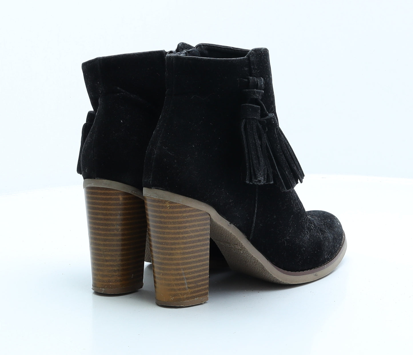 Atmosphere Womens Black Faux Suede Bootie Boot UK 4 EUR 37