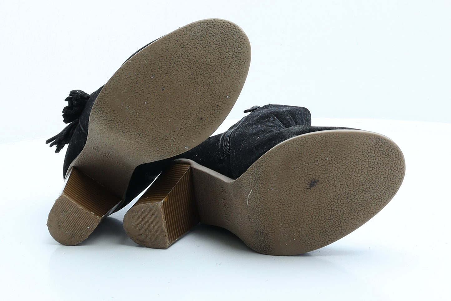 Atmosphere Womens Black Faux Suede Bootie Boot UK 4 EUR 37