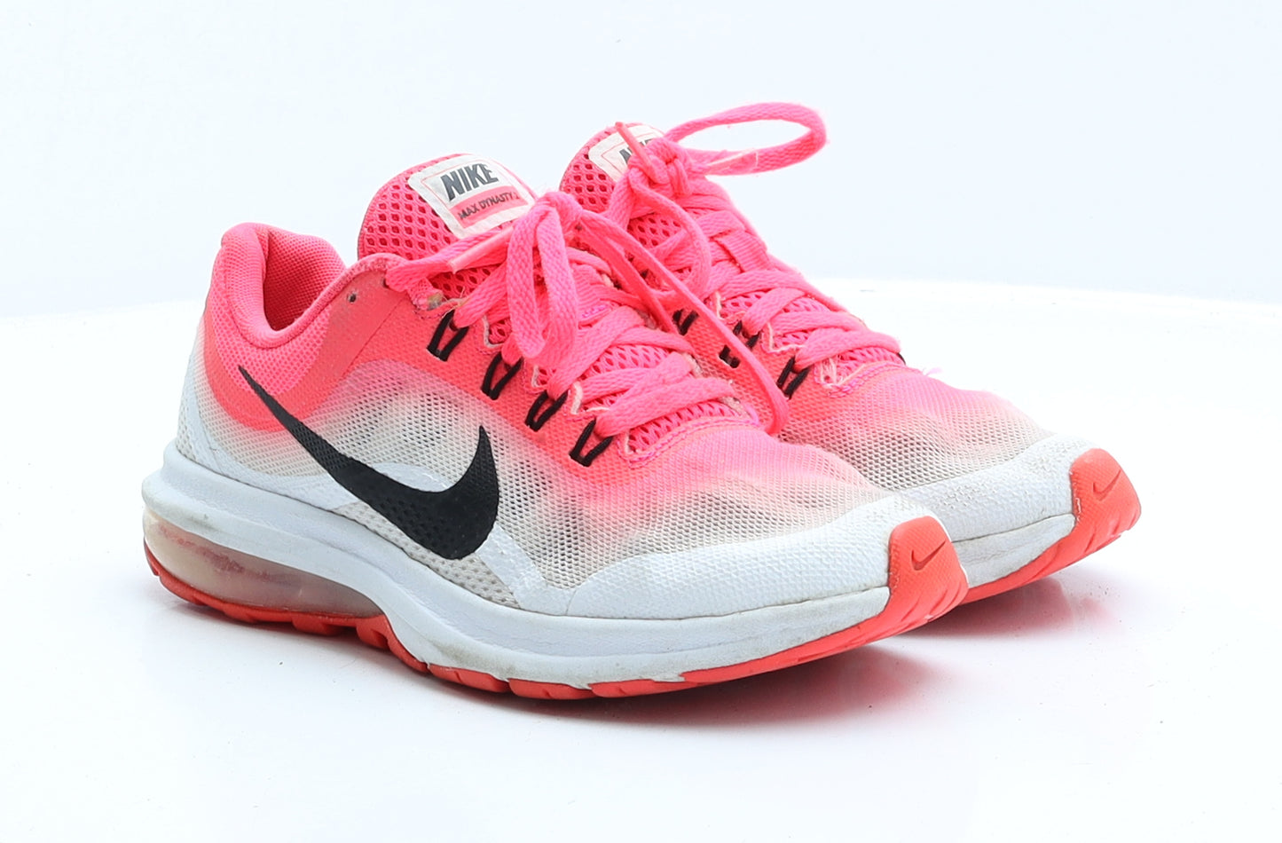 Nike Dynasty 2 Womens Pink Polyester Trainer UK 3 EUR 36