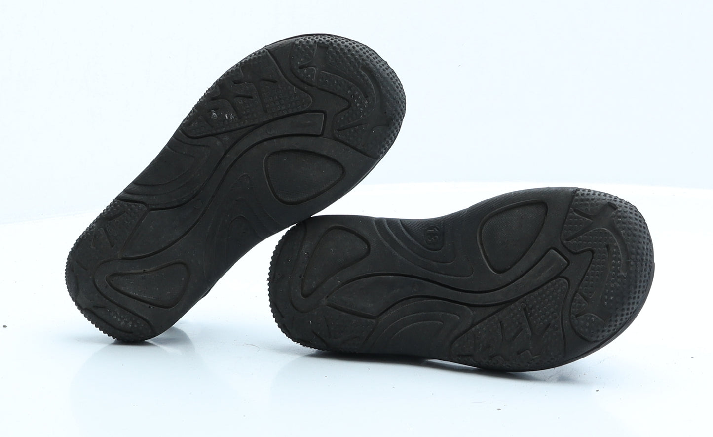 Redfish Boys Black Faux Suede Slingback Sandal UK 13