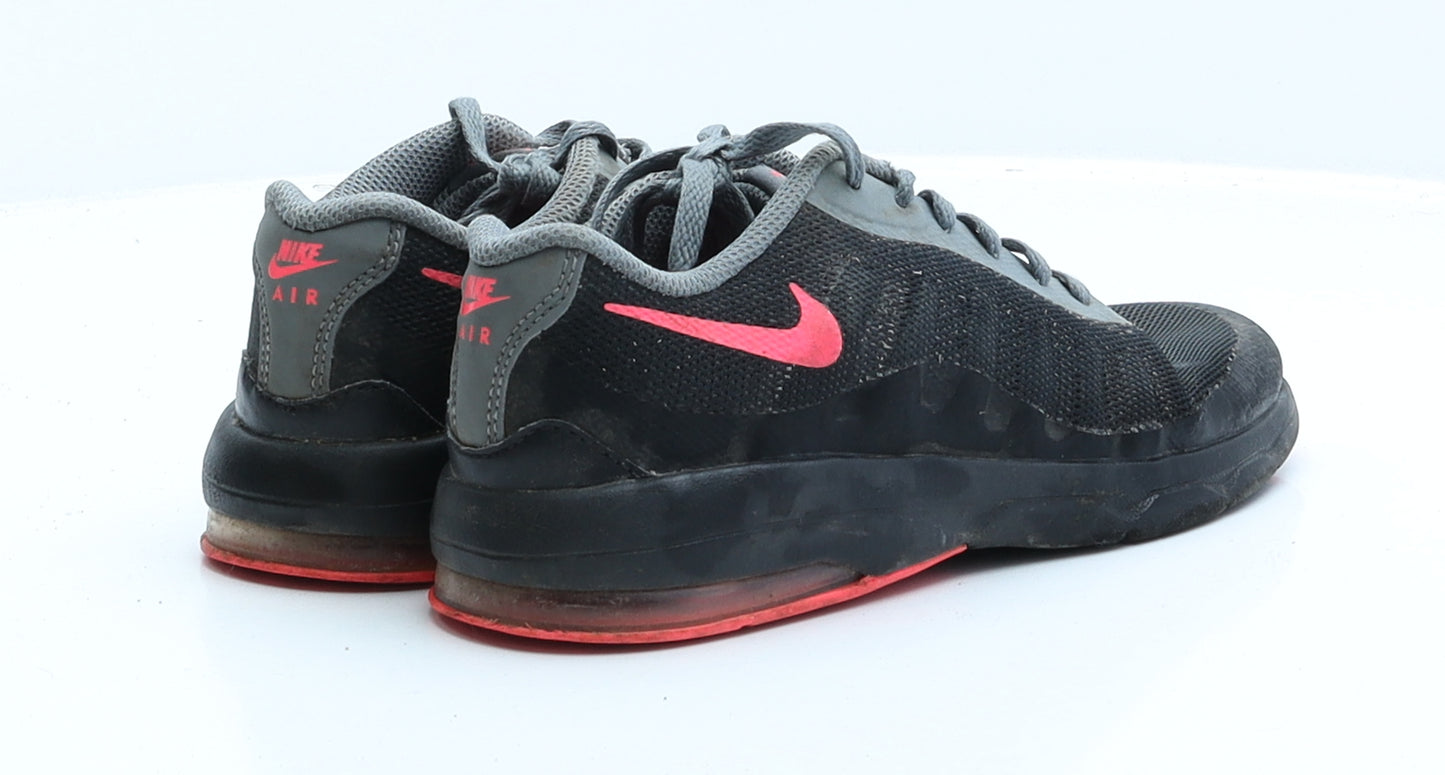 Nike Girls Black Polyester Trainer UK 1 EUR 33