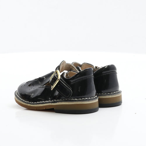 Clarks Girls Black Patent Leather Flat UK 4