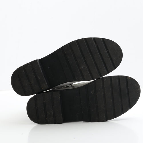 Primark Womens White Faux Leather Biker Boot UK 5 EUR 38