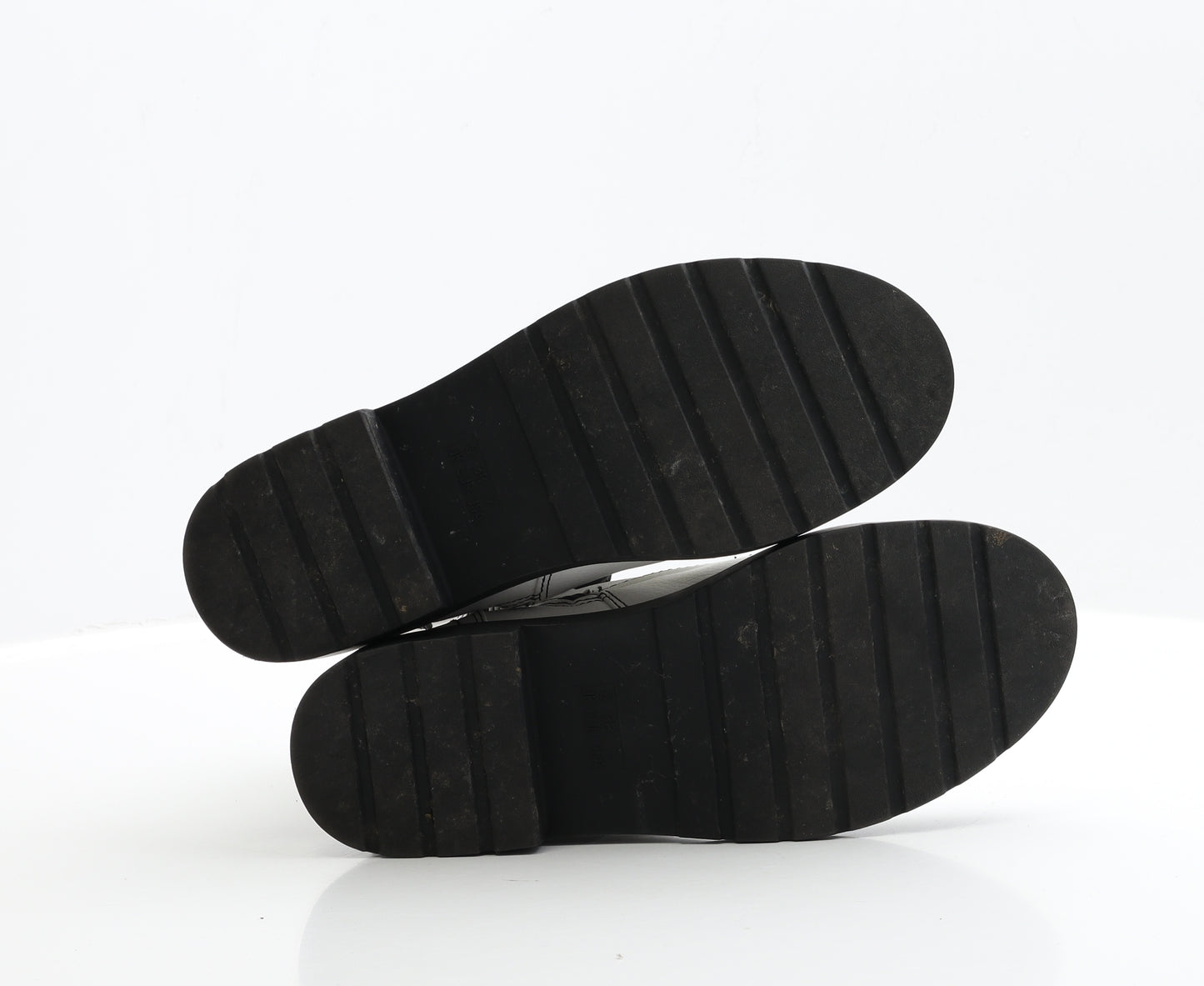 Primark Womens White Faux Leather Biker Boot UK 5 EUR 38