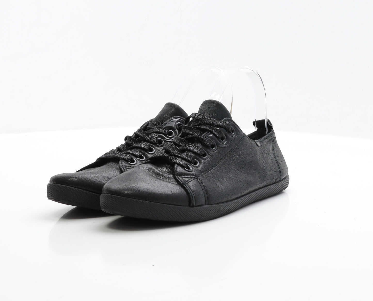 Preworn Womens Black Polyester Trainer UK 4 EUR 37