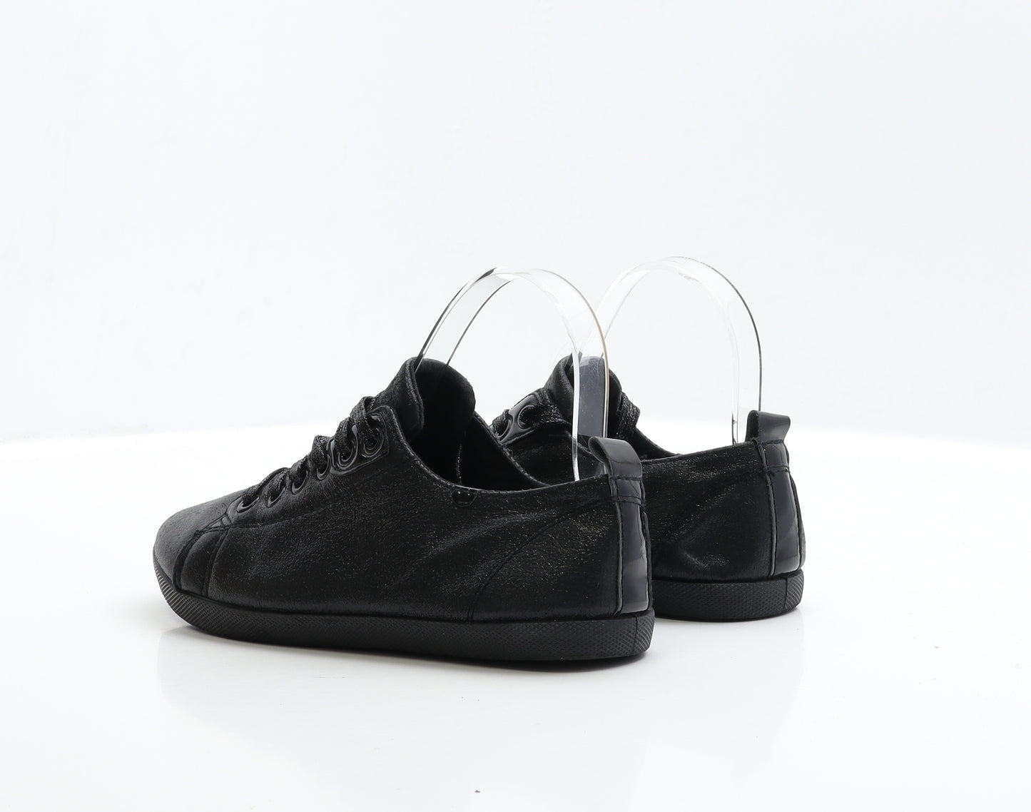 Preworn Womens Black Polyester Trainer UK 4 EUR 37