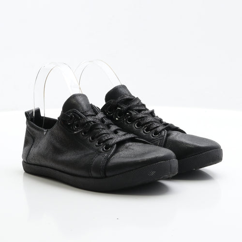 Preworn Womens Black Polyester Trainer UK 4 EUR 37