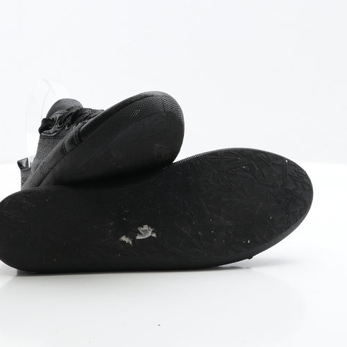 Preworn Womens Black Polyester Trainer UK 4 EUR 37