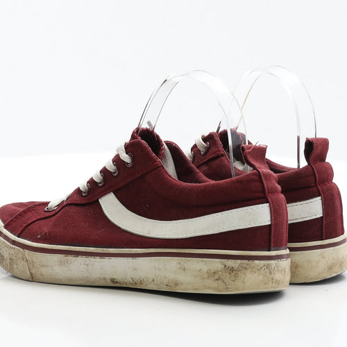 Primark Womens Red Fabric Trainer UK 6 EUR 39
