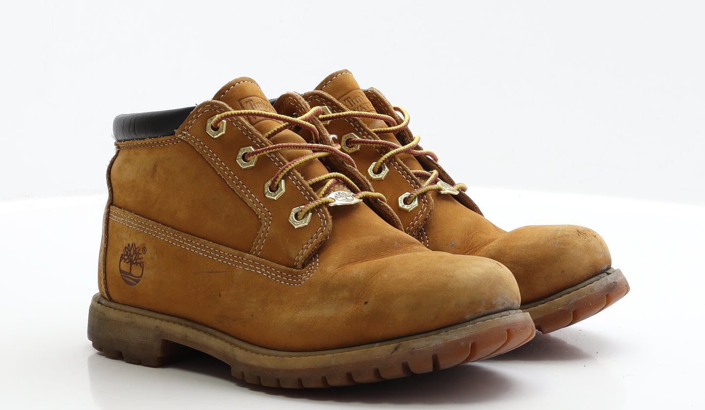 Timberland Womens Brown Suede Bootie Boot UK 6 EUR 39