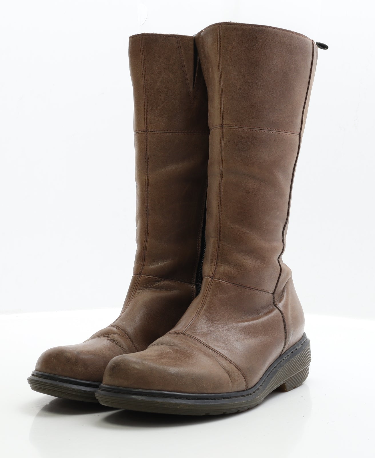 Dr. Martens Womens Brown Leather Bootie Boot UK 6 EUR 39