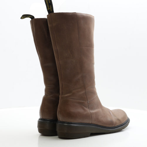 Dr. Martens Womens Brown Leather Bootie Boot UK 6 EUR 39