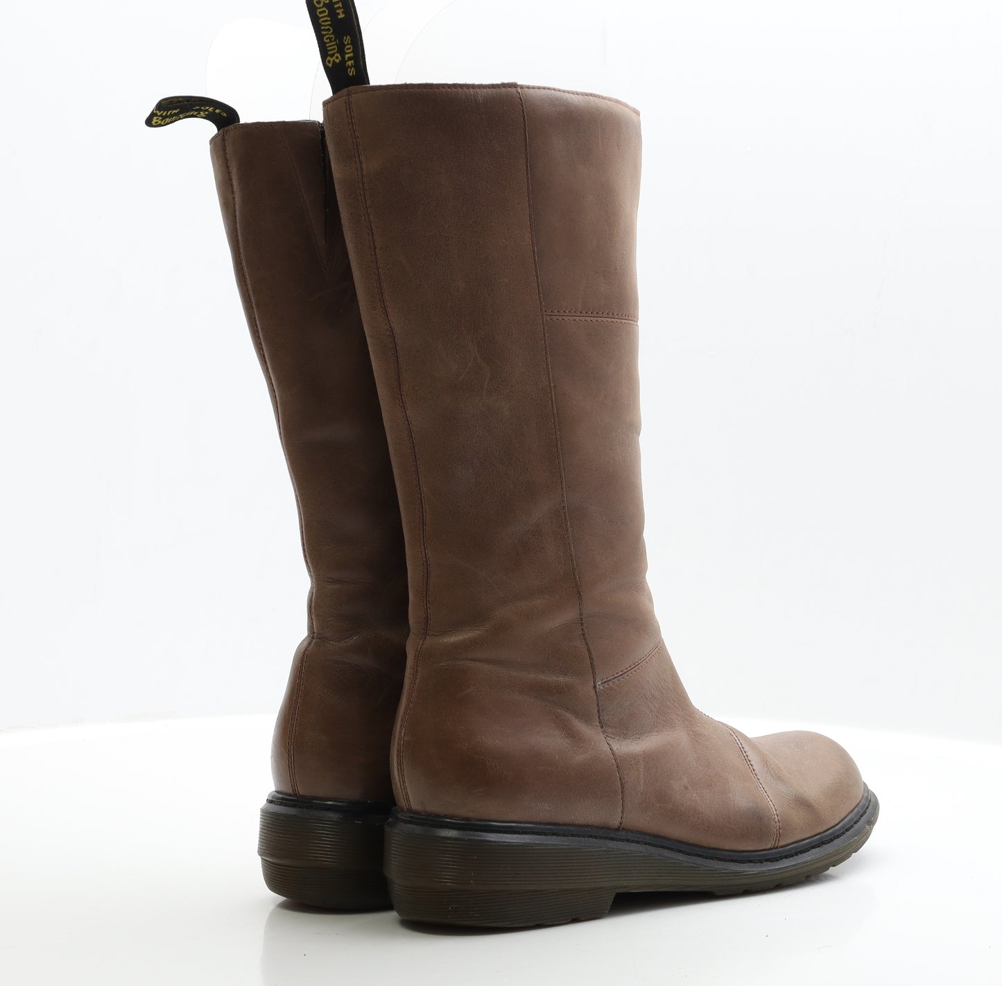Dr. Martens Womens Brown Leather Bootie Boot UK 6 EUR 39