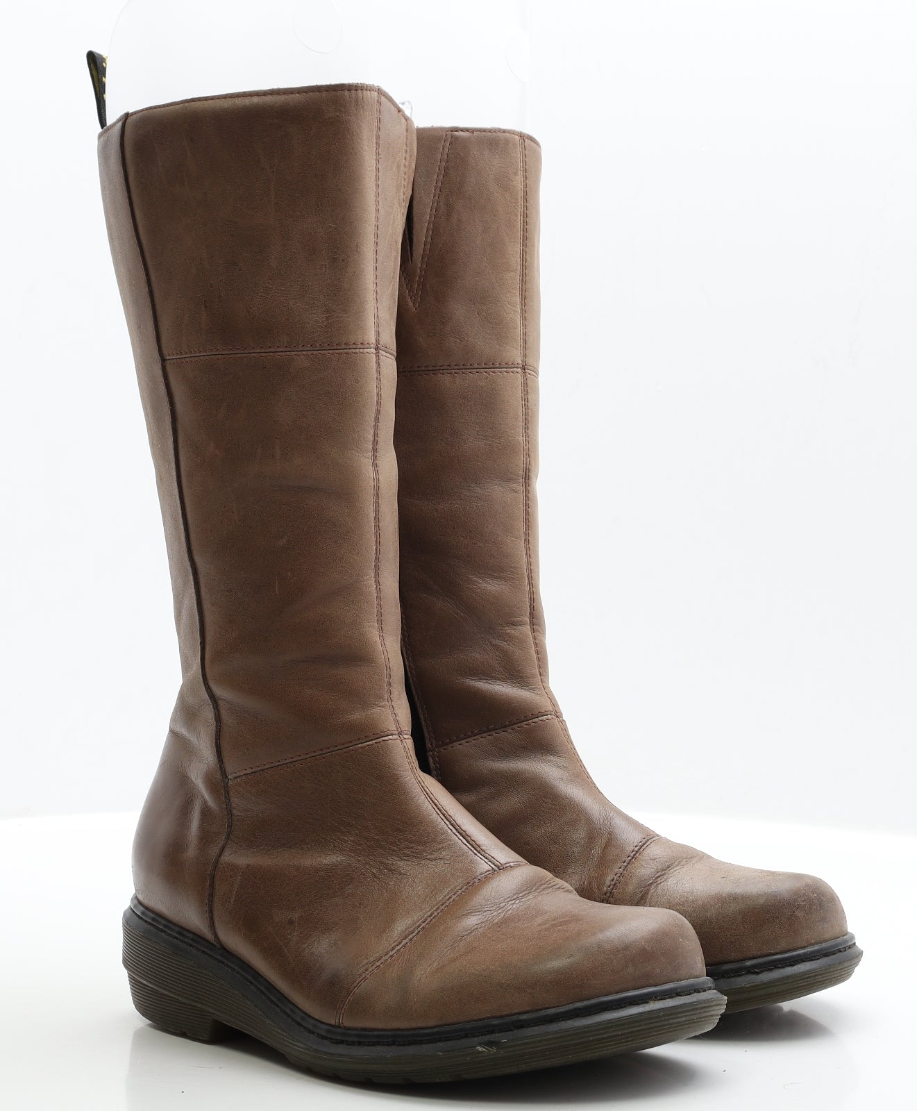 Dr. Martens Womens Brown Leather Bootie Boot UK 6 EUR 39