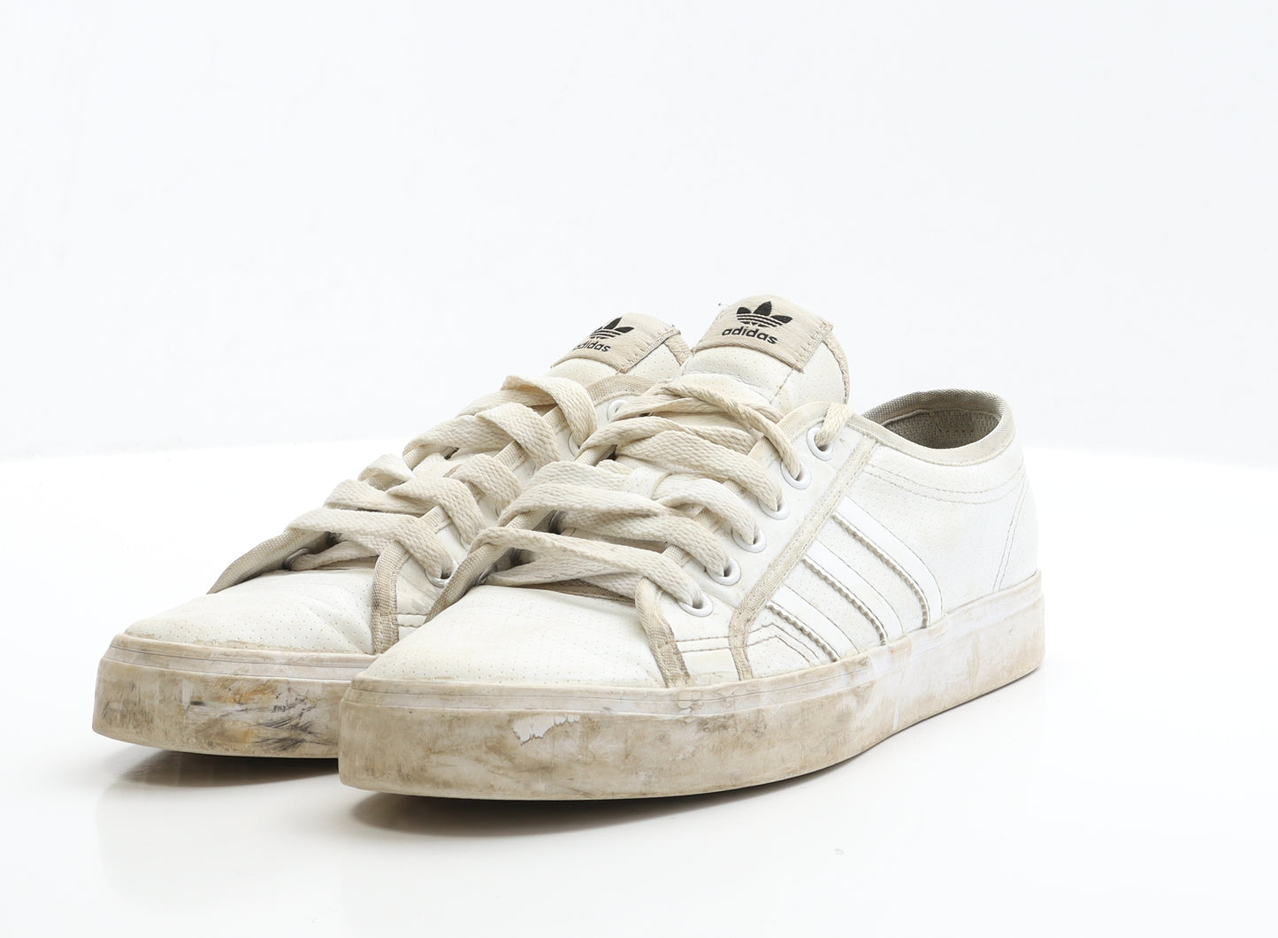 adidas Mens White Polyester Trainer UK 8 EUR 42 - Nizza