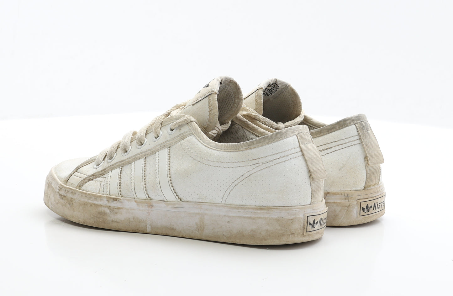 adidas Mens White Polyester Trainer UK 8 EUR 42 - Nizza