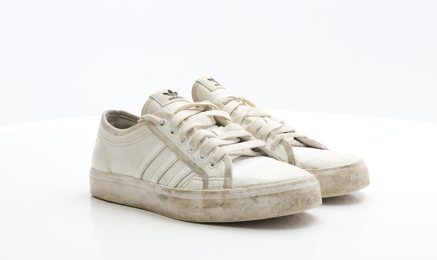 adidas Mens White Polyester Trainer UK 8 EUR 42 - Nizza