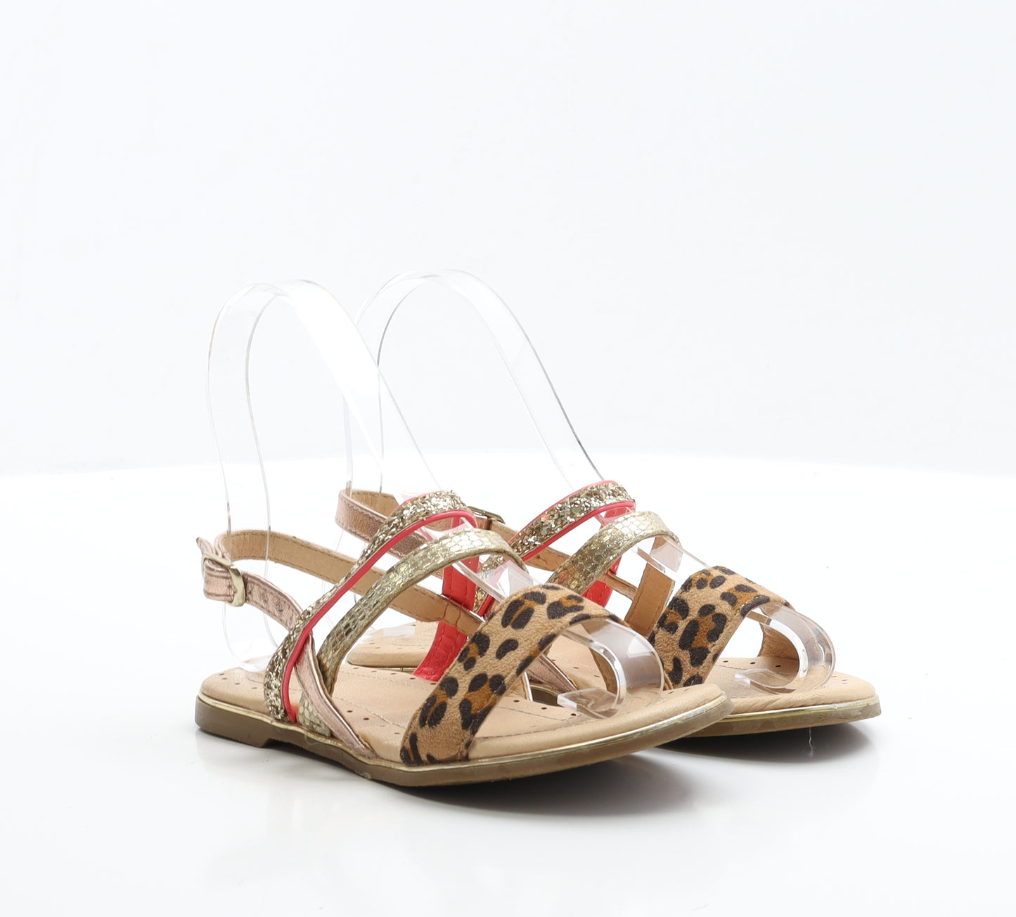 TU Girls Multicoloured Geometric Polyester Slingback Sandal UK 13