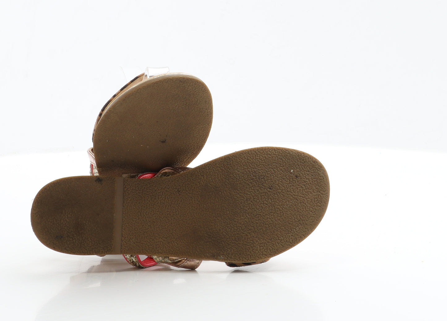 TU Girls Multicoloured Geometric Polyester Slingback Sandal UK 13