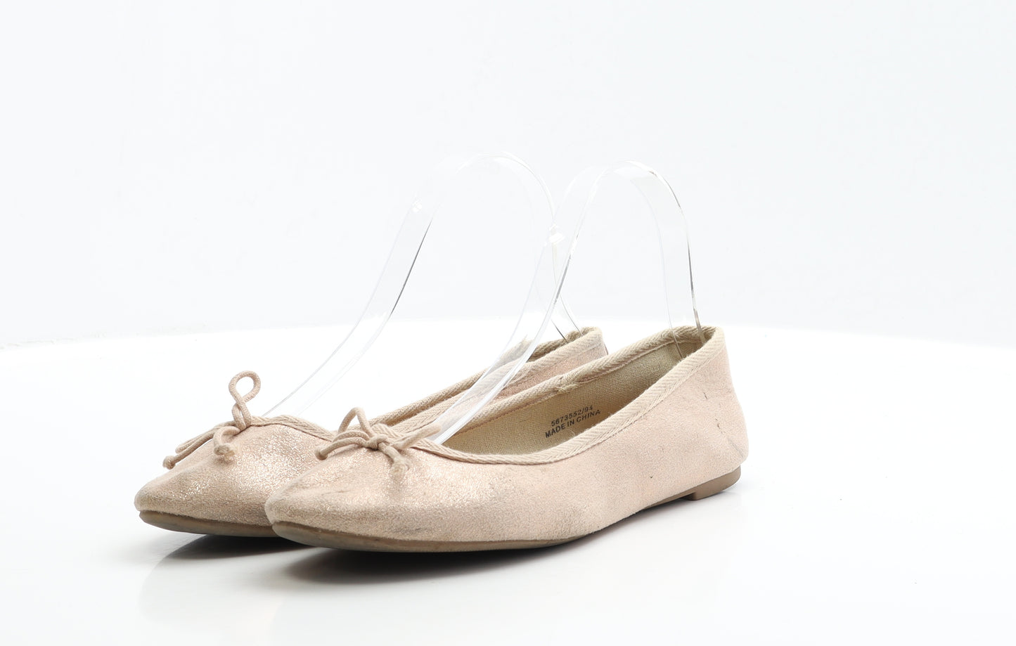 New Look Womens Pink Polyester Ballet Flat UK 5 EUR 38