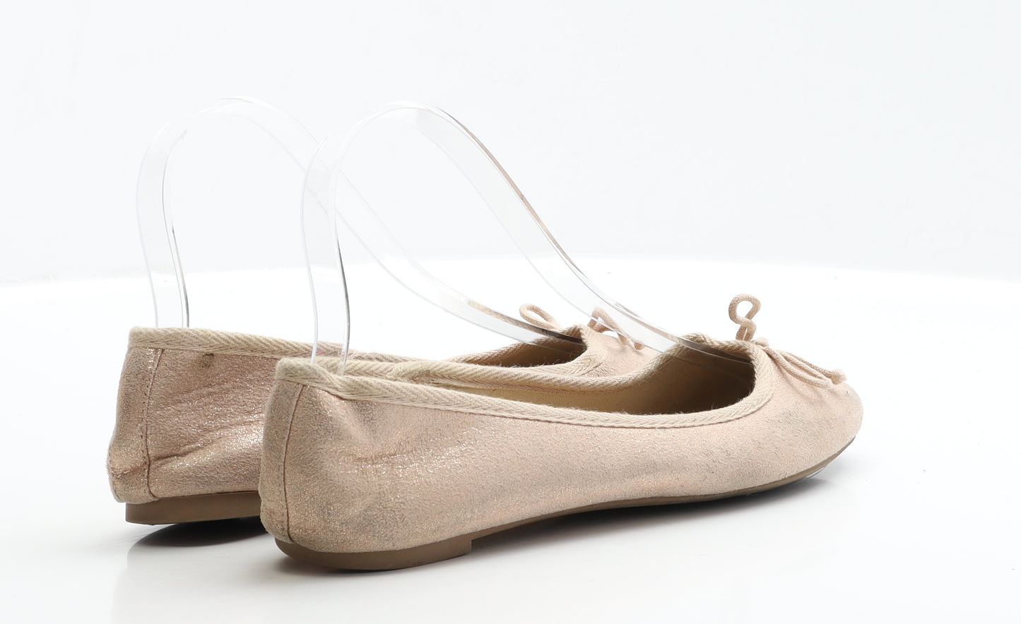 New Look Womens Pink Polyester Ballet Flat UK 5 EUR 38