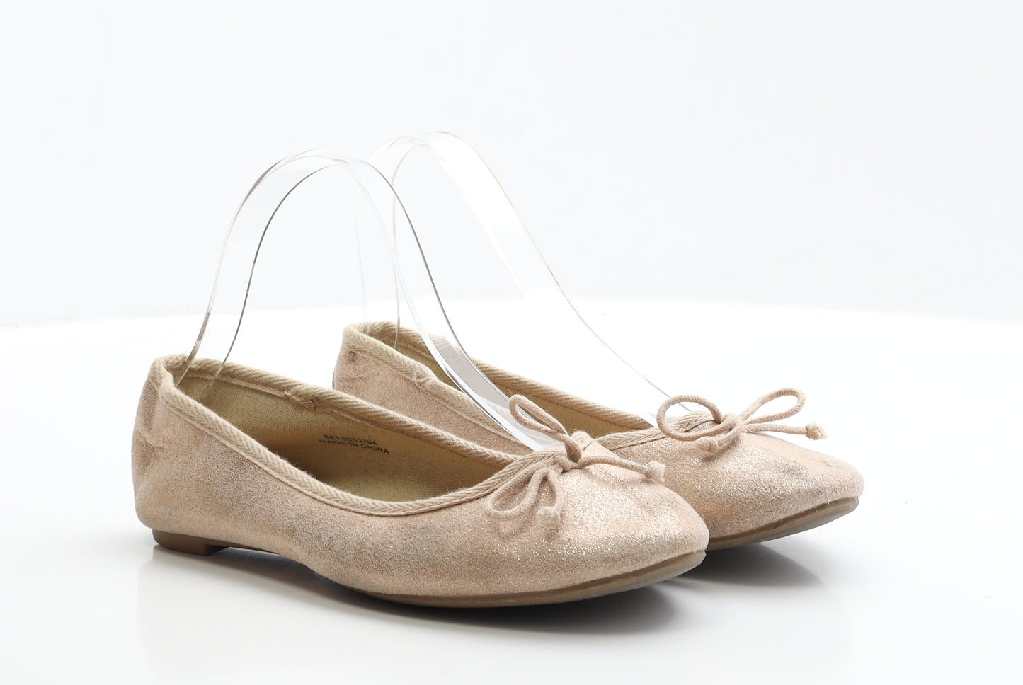 New Look Womens Pink Polyester Ballet Flat UK 5 EUR 38