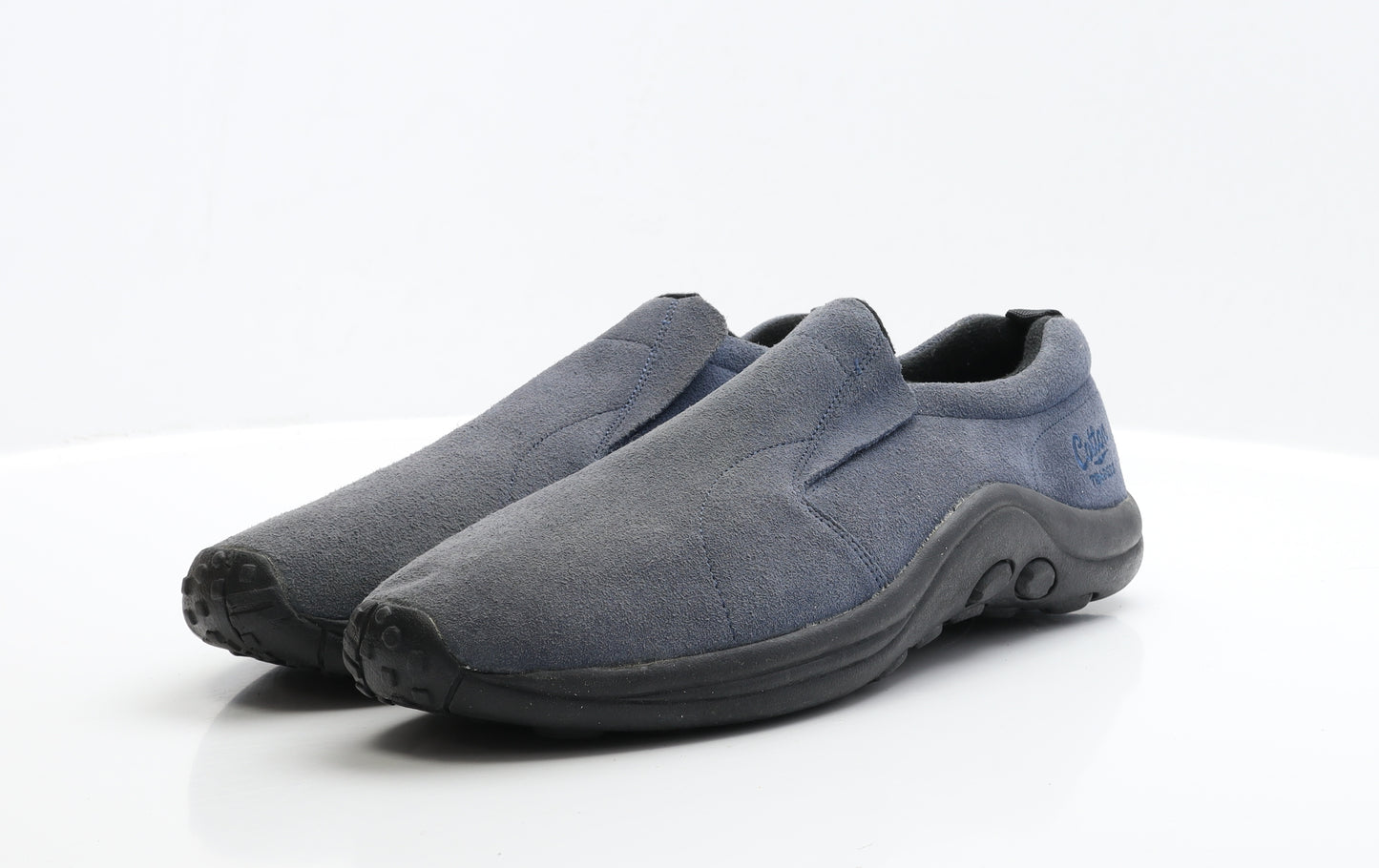 Cotton Traders Mens Blue Suede Loafer Casual UK 12 EUR 47