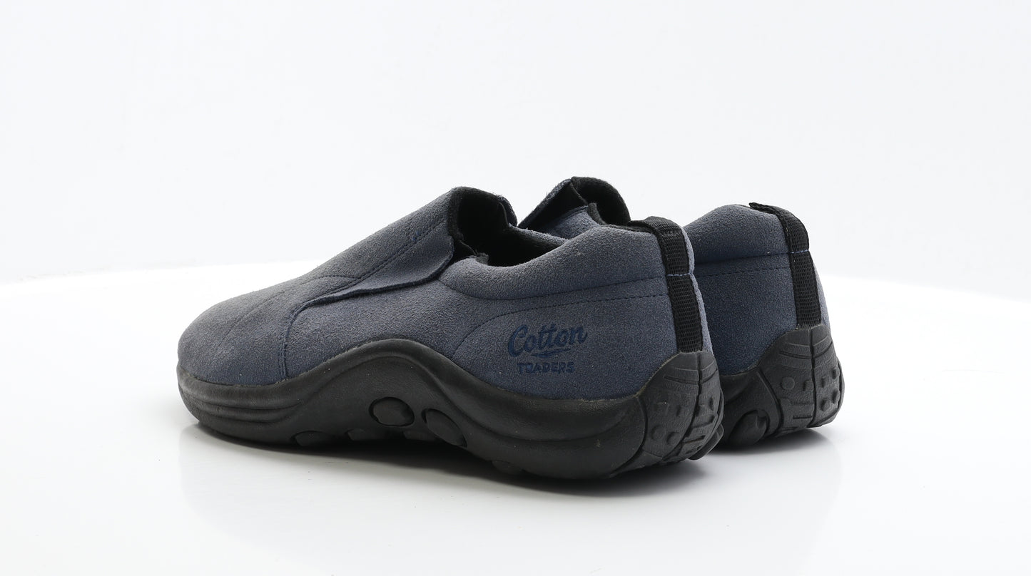 Cotton Traders Mens Blue Suede Loafer Casual UK 12 EUR 47