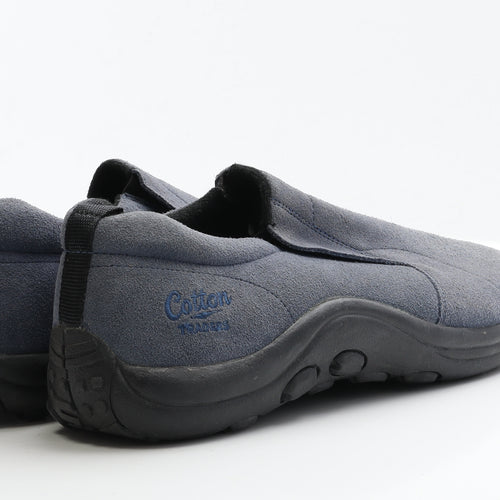 Cotton Traders Mens Blue Suede Loafer Casual UK 12 EUR 47