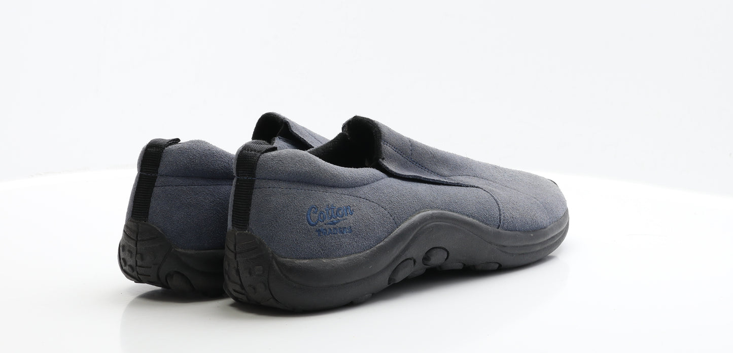 Cotton Traders Mens Blue Suede Loafer Casual UK 12 EUR 47