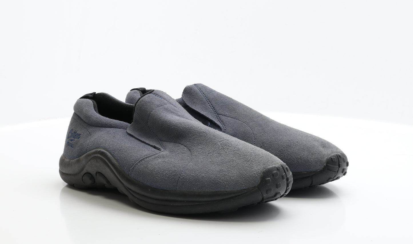 Cotton Traders Mens Blue Suede Loafer Casual UK 12 EUR 47