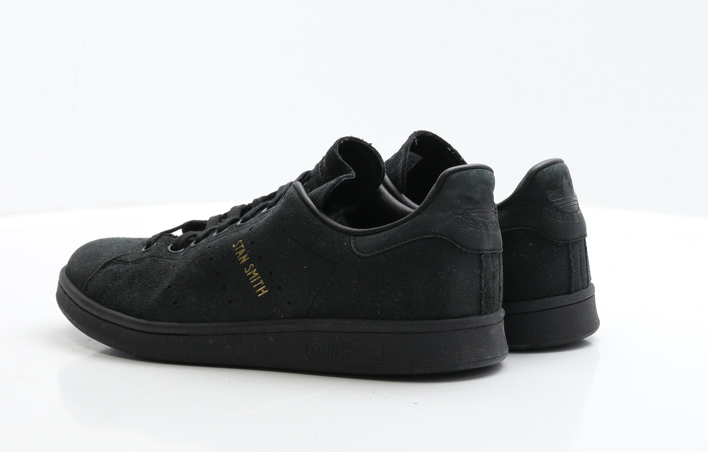 adidas Mens Black Polyester Trainer UK 9.5 EUR 44 - Stan Smith