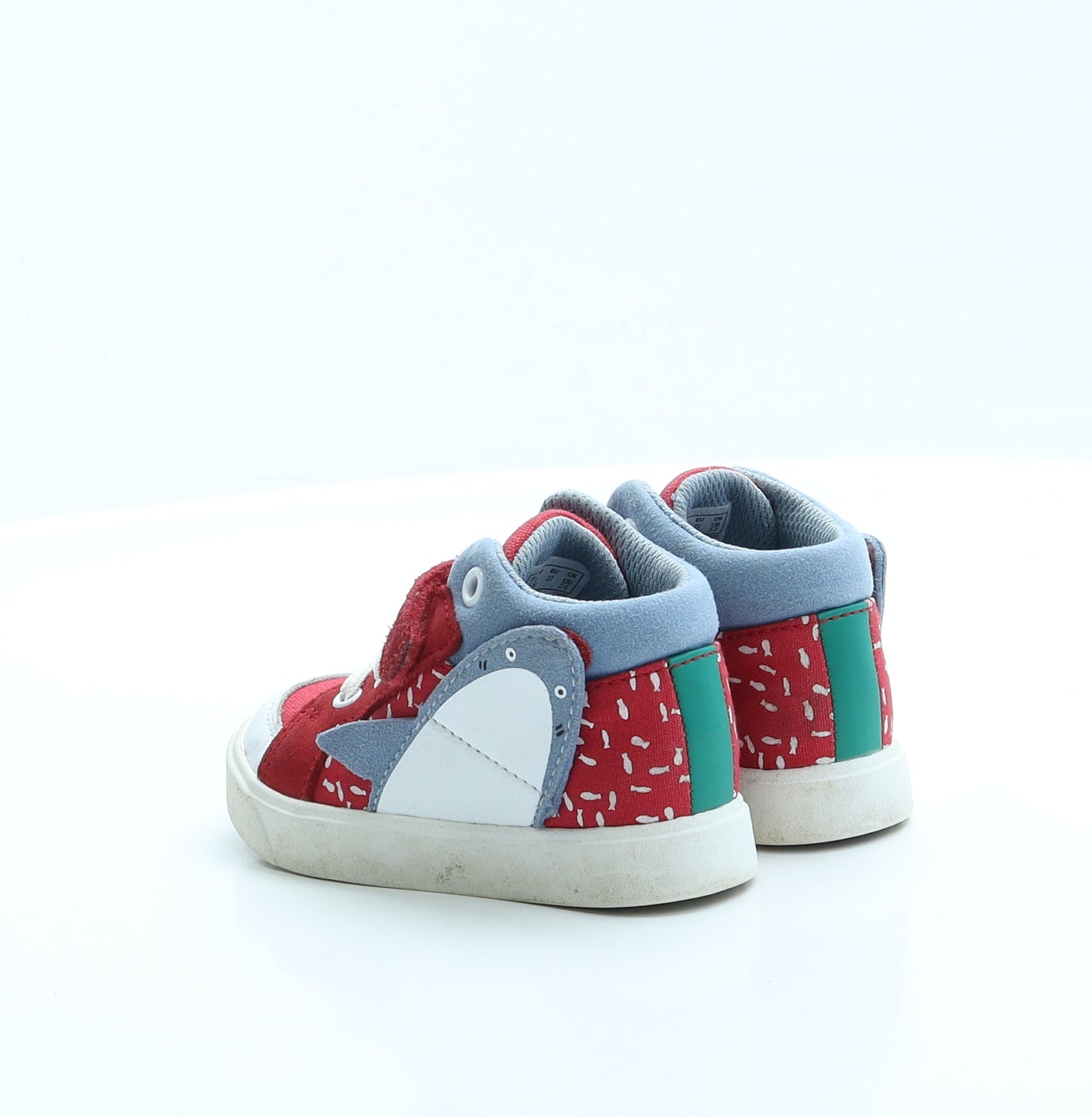 Clarks Boys Red Fabric Trainer UK 5.5 - Shark