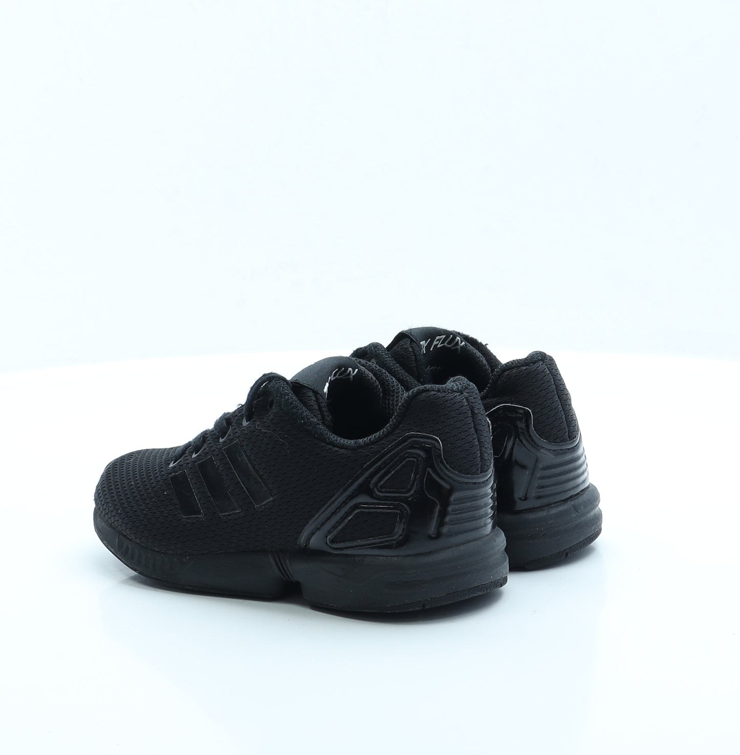 adidas Boys Black Fabric Trainer UK 12