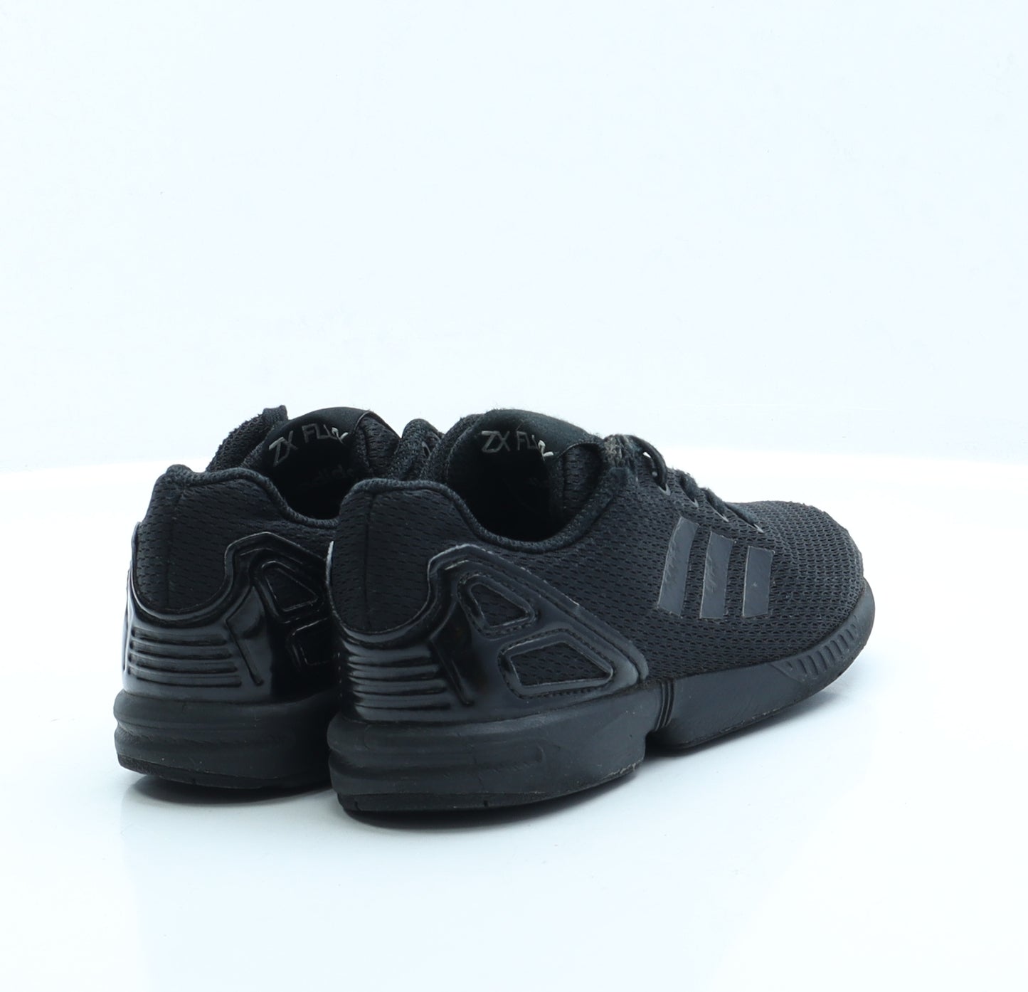 adidas Boys Black Fabric Trainer UK 12