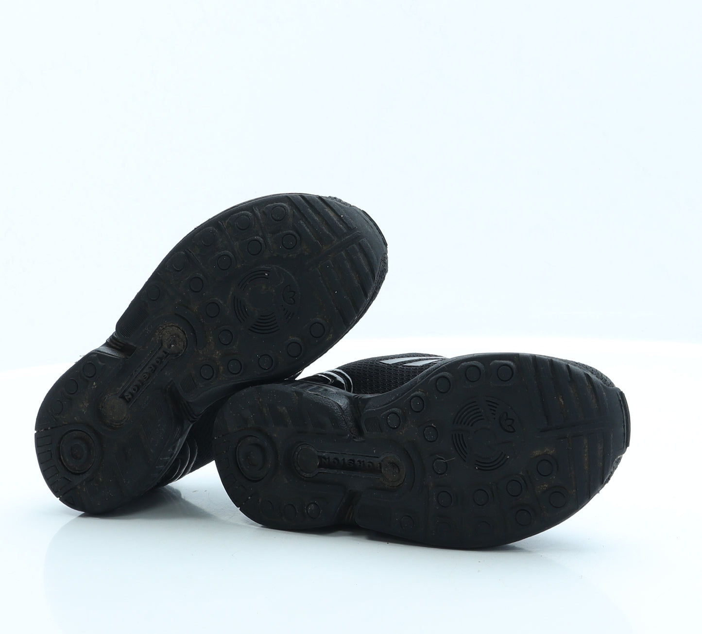 adidas Boys Black Fabric Trainer UK 12