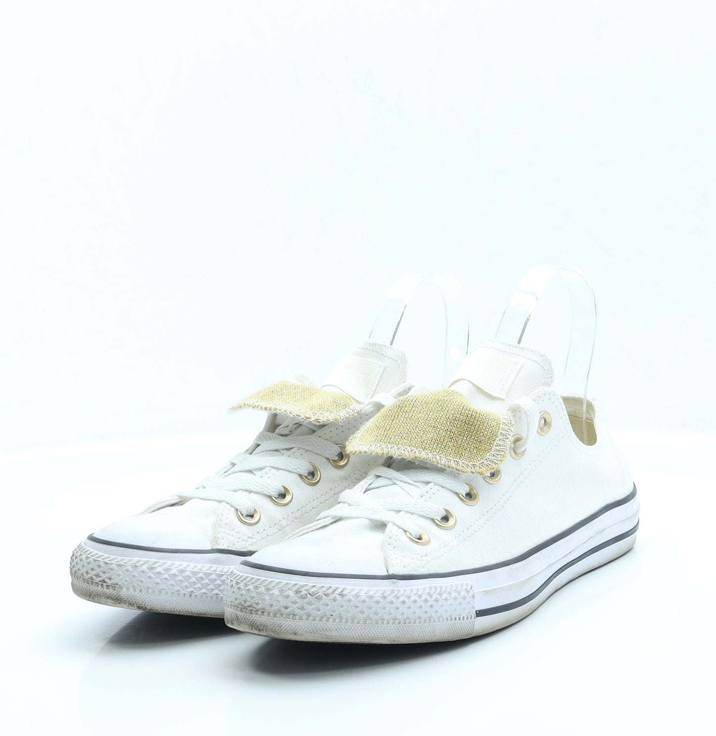 Converse Womens White Fabric Trainer UK 7 EUR 40