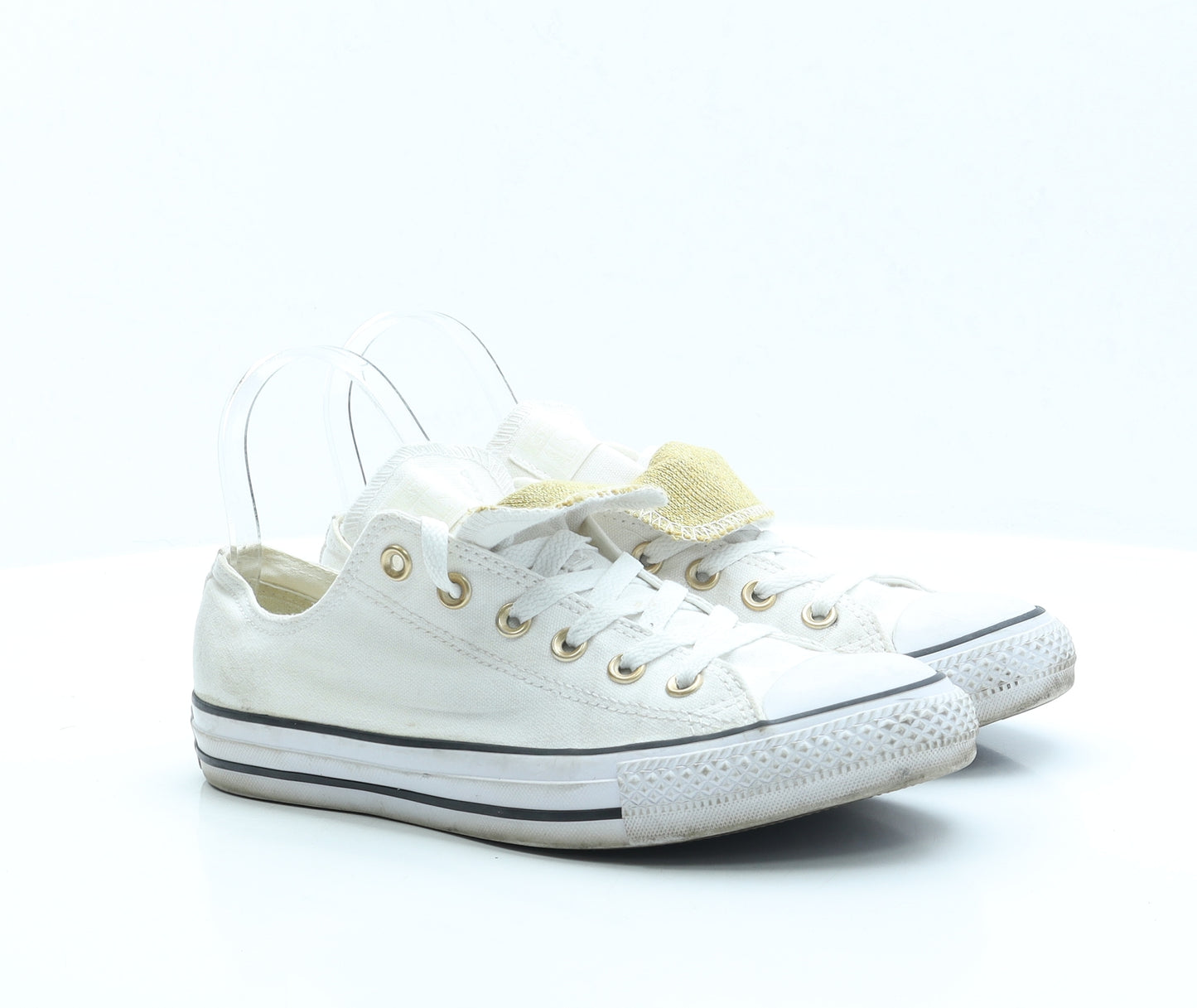 Converse Womens White Fabric Trainer UK 7 EUR 40
