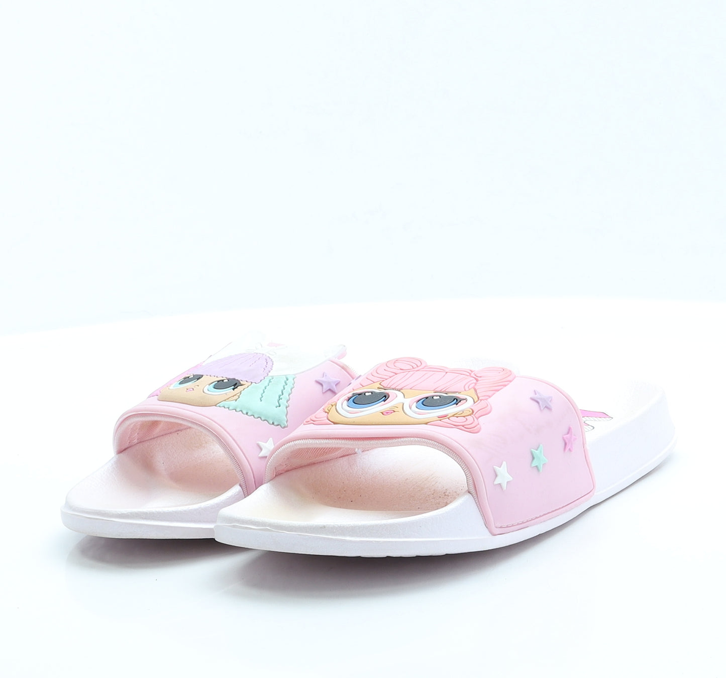 LOL Dolls Womens Pink Rubber Slip On Sandal UK 3