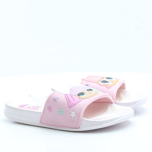 LOL Dolls Womens Pink Rubber Slip On Sandal UK 3