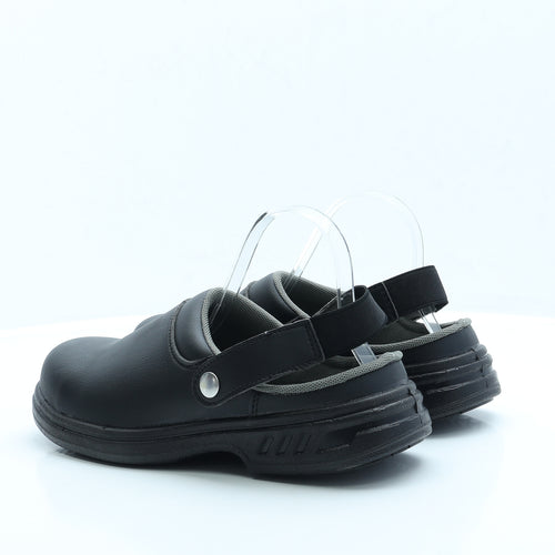 Steelite Mens Black Faux Fur Clog Casual UK 8 EUR 42