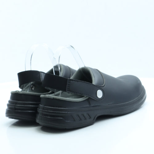 Steelite Mens Black Faux Fur Clog Casual UK 8 EUR 42