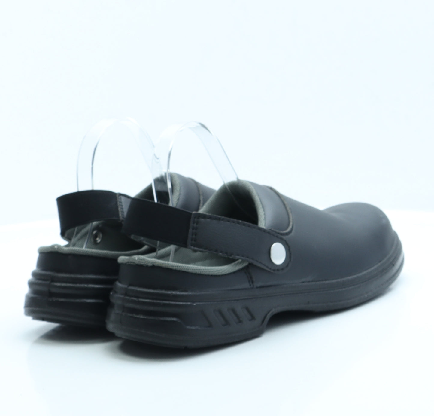 Steelite Mens Black Faux Fur Clog Casual UK 8 EUR 42