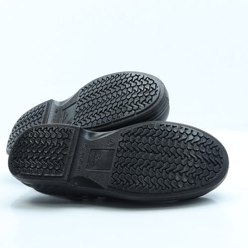 Steelite Mens Black Faux Fur Clog Casual UK 8 EUR 42